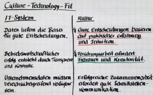 Bild: Culture-Technology-Fit / Annahmenabgleich